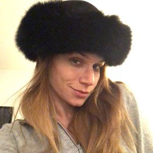 Fur hat , winter hat